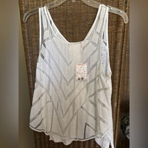 NWT Free People Ethereal Daze Sheer Blouse